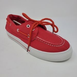 Ositos 806-123 Red Casual Boat Loafers Shoes